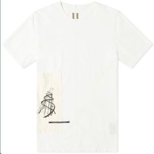 RICK OWENS DRKSHDW PATCHED LEVEL TEE